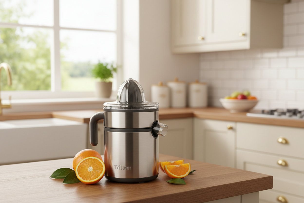 mini jucier with home background